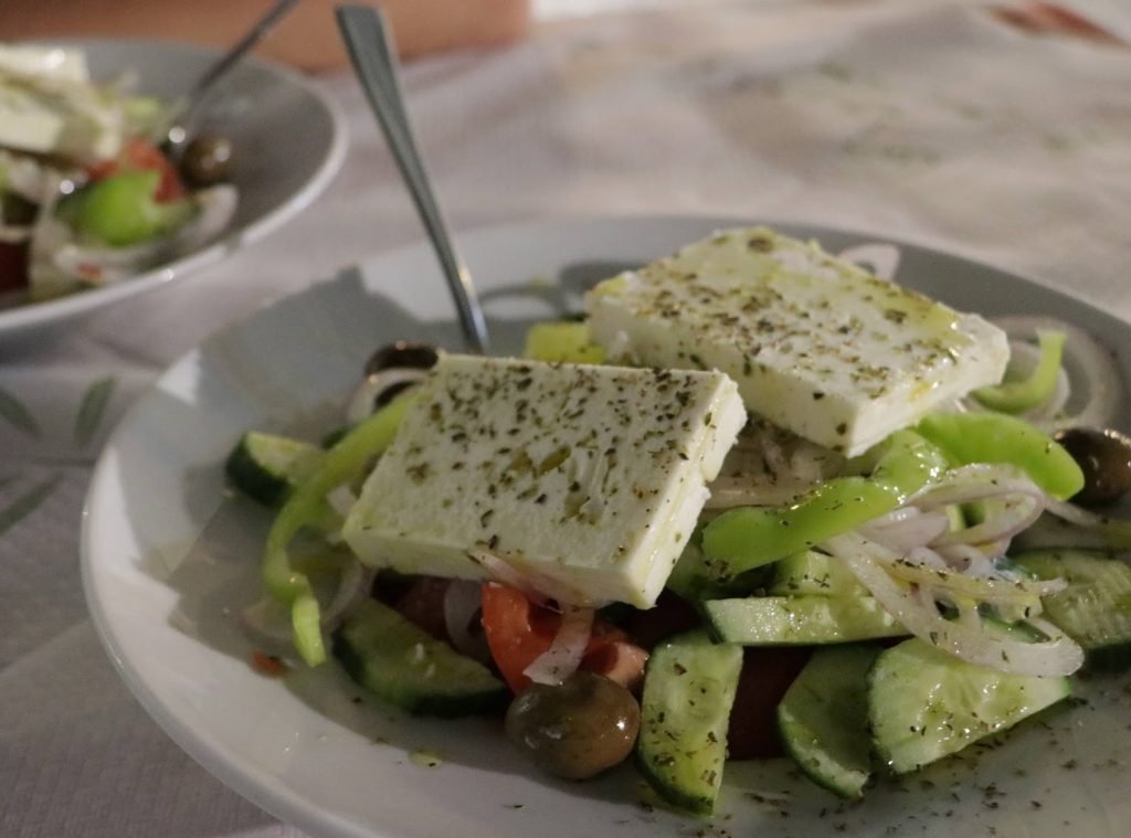Greek Salad in Corfu